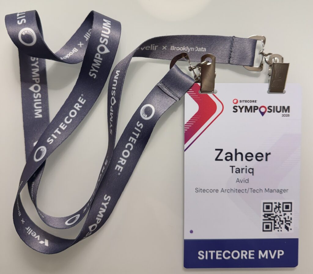 Sitecore Symposium 2025 Sitecore MVP Badge